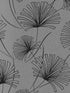 Palm fabric in charcoal color - pattern number 1302402 - by Seabrook in the Black and White by Etten Gallerie collection