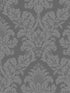 Classic Damask fabric in charcoal color - pattern number UK10435 - by Seabrook in the Black and White by Etten Gallerie collection