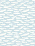 Nunkie Sardine fabric in aqua color - pattern number 3122-10504 - by Chesapeake in the Flora and Fauna collection