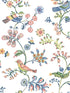 Jinjur Bird Trail wallpaper in multicolor color - pattern number 3122-10801 - by Chesapeake in the Flora and Fauna collection
