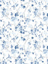 Glinda Floral Trail wallpaper in navy color - pattern number 3122-10902 - by Chesapeake in the Flora and Fauna collection