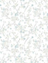 Glinda Floral Trail wallpaper in aqua color - pattern number 3122-10910 - by Chesapeake in the Flora and Fauna collection