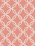 Quelala Ring Ogee wallpaper in coral color - pattern number 3122-11001 - by Chesapeake in the Flora and Fauna collection