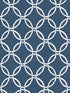Quelala Ring Ogee wallpaper in navy color - pattern number 3122-11002 - by Chesapeake in the Flora and Fauna collection