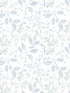 Tinker Woodland Botanical wallpaper in light blue color - pattern number 3122-11112 - by Chesapeake in the Flora and Fauna collection