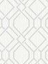 Frege Trellis fabric in silver color - pattern number 4025-82525 - by Advantage in the Radiance collection