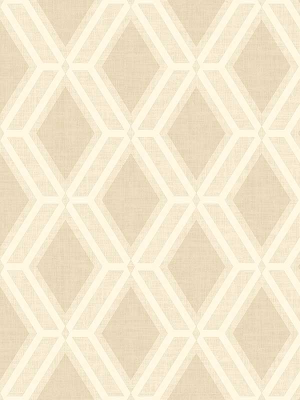 Mersenne Geometric wallpaper in beige color - pattern number 4025-82539 - by Advantage in the Radiance collection