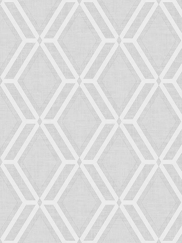 Mersenne Geometric wallpaper in grey color - pattern number 4025-82545 - by Advantage in the Radiance collection