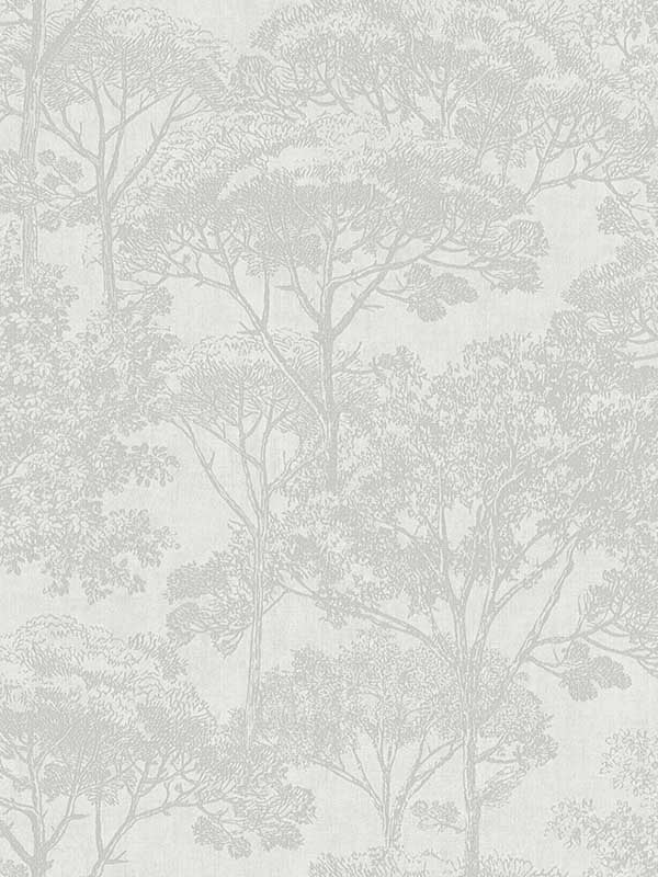 Teatro Trees wallpaper in white color - pattern number 4044-380234 - by Advantage in the Cuba collection