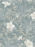 Malecon Floral wallpaper in aqua color - pattern number 4044-380285 - by Advantage in the Cuba collection