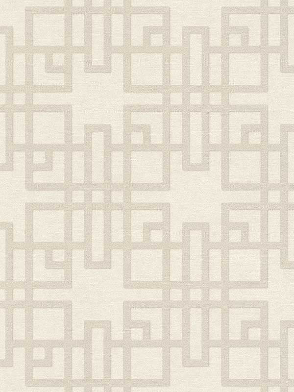Mana Trellis wallpaper in white color - pattern number 4035-409239 - by Advantage in the Windsong collection