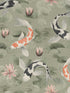 Nobu Koi Fish fabric in green color - pattern number 4035-409437 - by Advantage in the Windsong collection