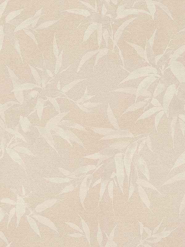 Minori Leaves wallpaper in beige color - pattern number 4035-409758 - by Advantage in the Windsong collection