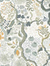 Ann Floral Vines fabric in turquoise color - pattern number 2932-65103 - by A Street Prints in the Lina collection