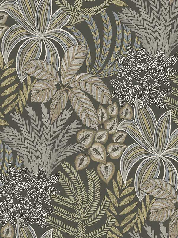 Sumner Woodland Botanical wallpaper in brown color - pattern number 2970-13903 - by A Street Prints in the Revival collection