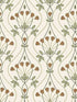 Dard Tulip Ogee wallpaper in green color - pattern number 2970-26146 - by A Street Prints in the Revival collection