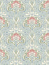 Mucha Botanical Ogee wallpaper in light blue color - pattern number 2970-26152 - by A Street Prints in the Revival collection