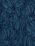 Selwyn Flock Floral wallpaper in dark blue color - pattern number 2970-87356 - by A Street Prints in the Revival collection