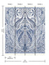 Jaipur fabric in blue color - pattern number DM4912M - by York in the Damask Resource Library collection