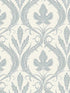 Adirondack Damask fabric in blue and beige color - pattern number DM4922 - by York in the Damask Resource Library collection