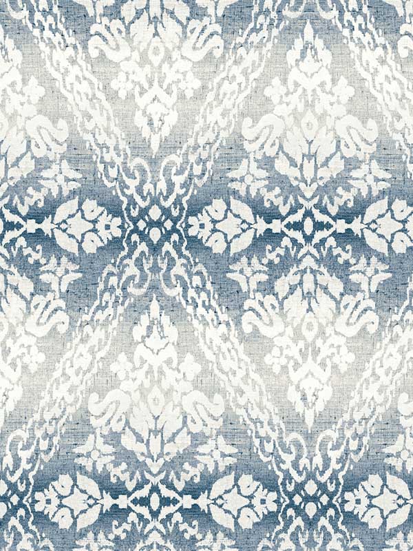 Tudor Diamond Damask fabric in navy color - pattern number DM4932 - by York in the Damask Resource Library collection