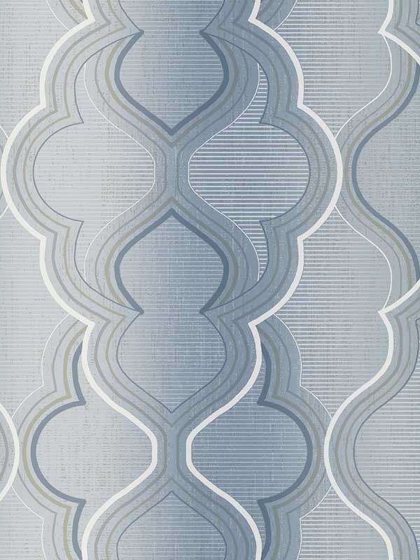 Modern Ombre Damask fabric in blue color - pattern number DM4944 - by York in the Damask Resource Library collection