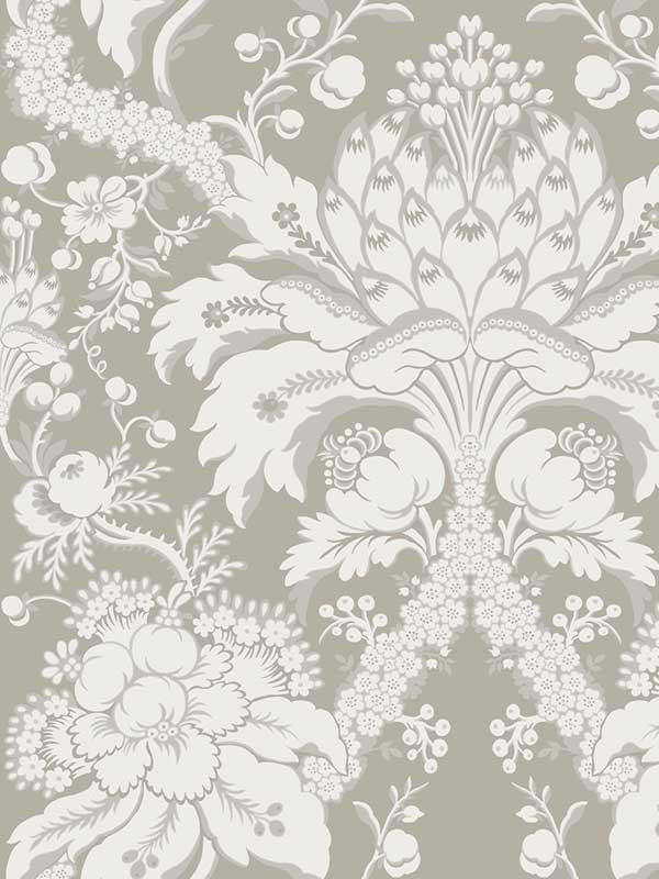 French Artichoke Dam fabric in beige color - pattern number DM4952 - by York in the Damask Resource Library collection