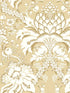 French Artichoke Dam fabric in yellow color - pattern number DM4953 - by York in the Damask Resource Library collection