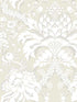 Artichoke Dam wallpaper in beige and gold color - pattern number DM4956 - by York in the Damask Resource Library collection