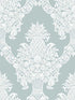 Pineapple Plantation wallpaper in blue color - pattern number DM4973 - by York in the Damask Resource Library collection