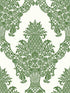 Pineapple Plantation wallpaper in green and white color - pattern number DM4976 - by York in the Damask Resource Library collection