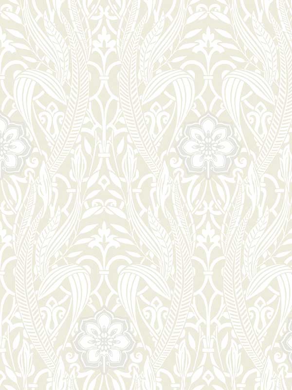Gatsby Damask wallpaper in beige color - pattern number DM4993 - by York in the Damask Resource Library collection