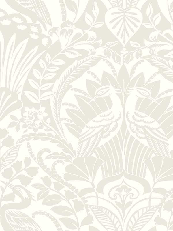 Egret Damask fabric in taupe color - pattern number DM4997 - by York in the Damask Resource Library collection