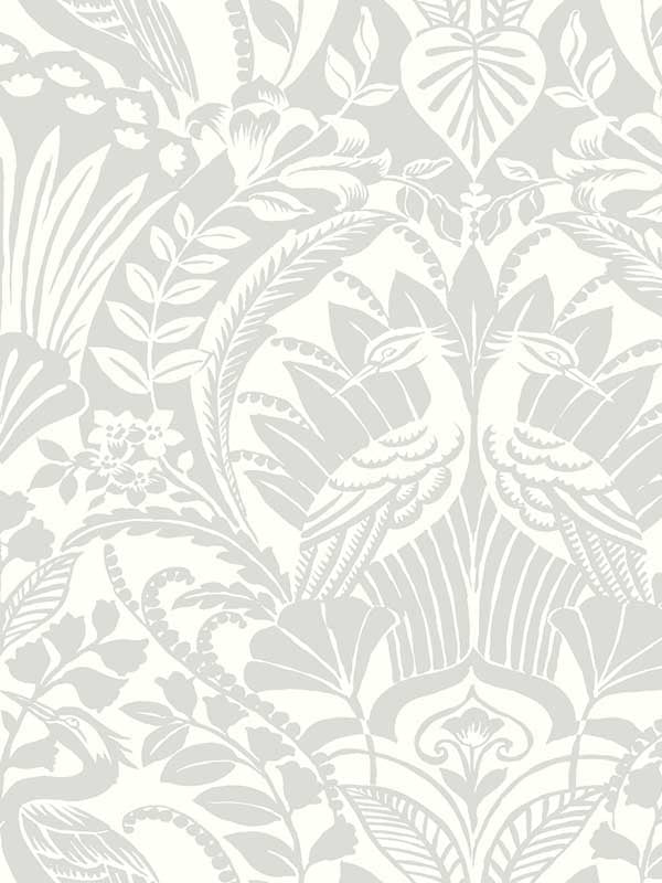 Egret Damask fabric in green color - pattern number DM4998 - by York in the Damask Resource Library collection