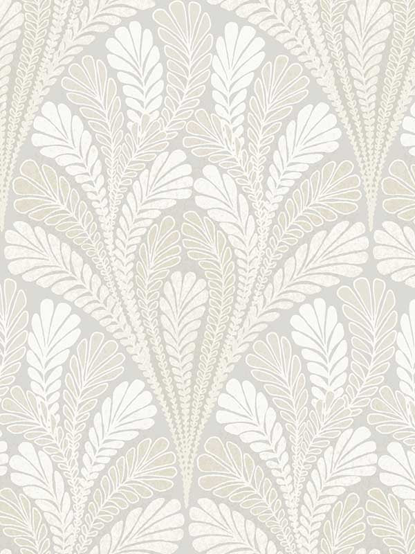 Shell Damask fabric in grey color - pattern number DM5022 - by York in the Damask Resource Library collection