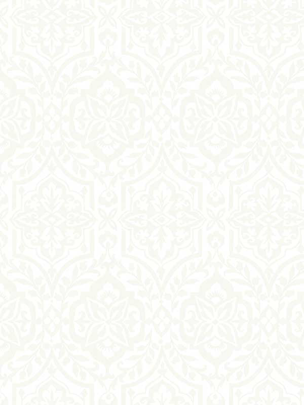 Cathedral Damask fabric in white color - pattern number DM5032 - by York in the Damask Resource Library collection