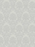 Renatta Damask fabric in silver color - pattern number 4058-21775 - by Brewster in the Italian Silk collection