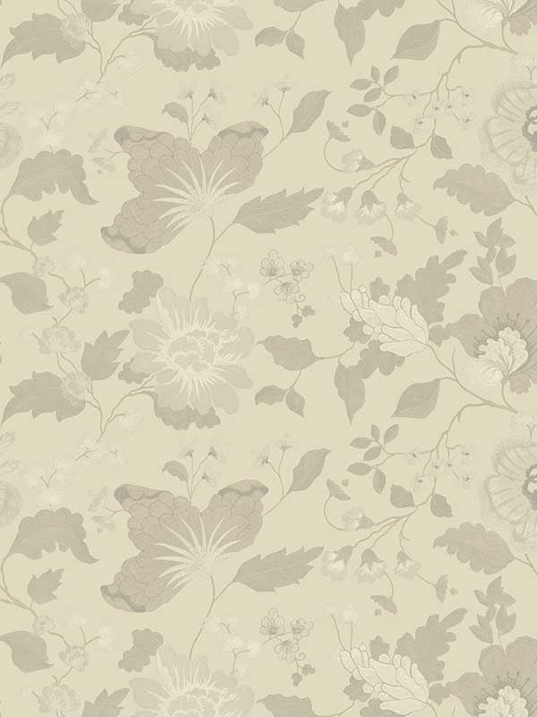 Vittoria Floral wallpaper in light pink color - pattern number 4058-24847 - by Brewster in the Italian Silk collection