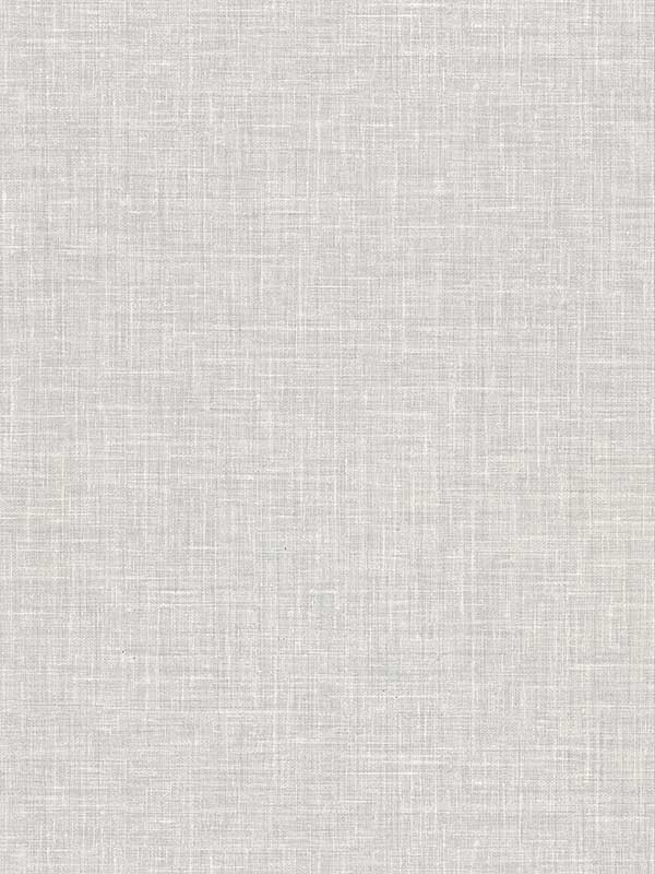 Upton Faux Linen wallpaper in light grey color - pattern number 2984-50308 - by Warner in the Warner XI Naturals and Grasscloths collection