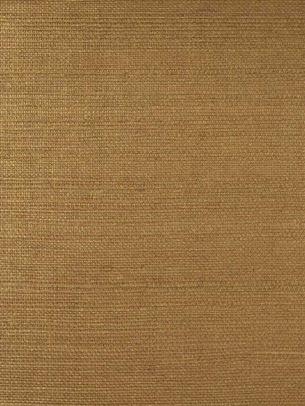 Sisal Grasscloth wallpaper in bronze and gold shimmer color - pattern number LN11806 - by Seabrook in the Lillian August Natural Textured Wallcoverings collection