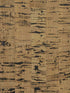 Cork wallpaper in honey brown and jet black color - pattern number LN11853 - by Seabrook in the Lillian August Natural Textured Wallcoverings collection