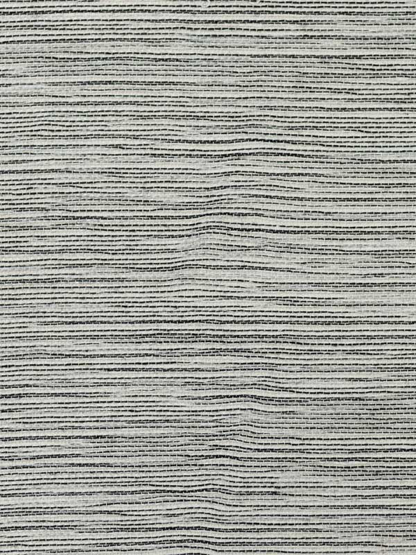 Sisal Grasscloth wallpaper in ivory and jet black color - pattern number LN11865 - by Seabrook in the Lillian August Natural Textured Wallcoverings collection