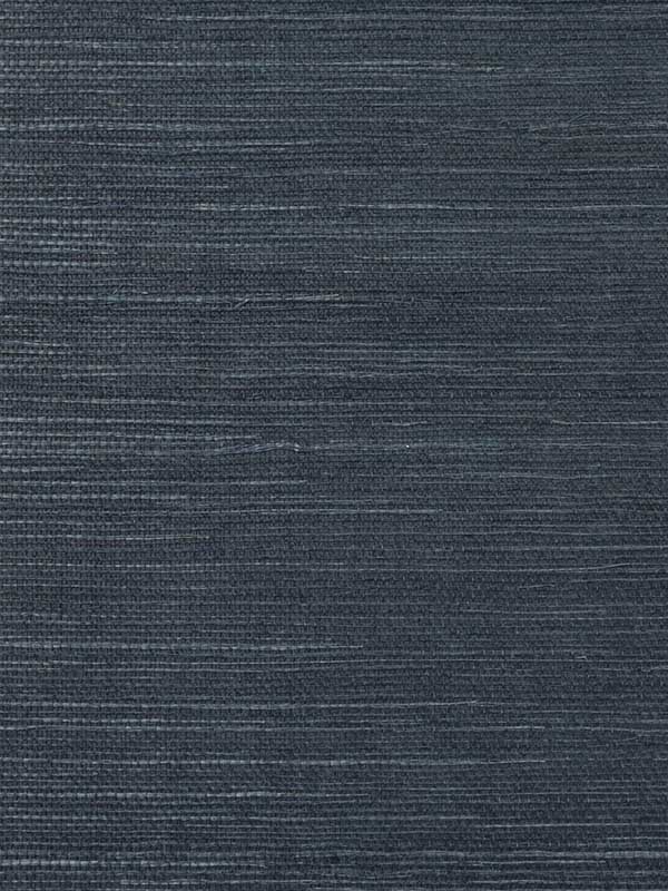 Sisal wallpaper in marine blue color - pattern number LN11866 - by Seabrook in the Lillian August Natural Textured Wallcoverings collection