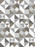 Lozenge Geometric wallpaper in silver and antique bronze color - pattern number KTM1210 - by Seabrook in the Mondrian collection