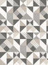 Lozenge Geometric wallpaper in hammered steel and pavestone color - pattern number KTM1220 - by Seabrook in the Mondrian collection