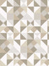 Lozenge Geometric wallpaper in latte and dorian grey color - pattern number KTM1280 - by Seabrook in the Mondrian collection