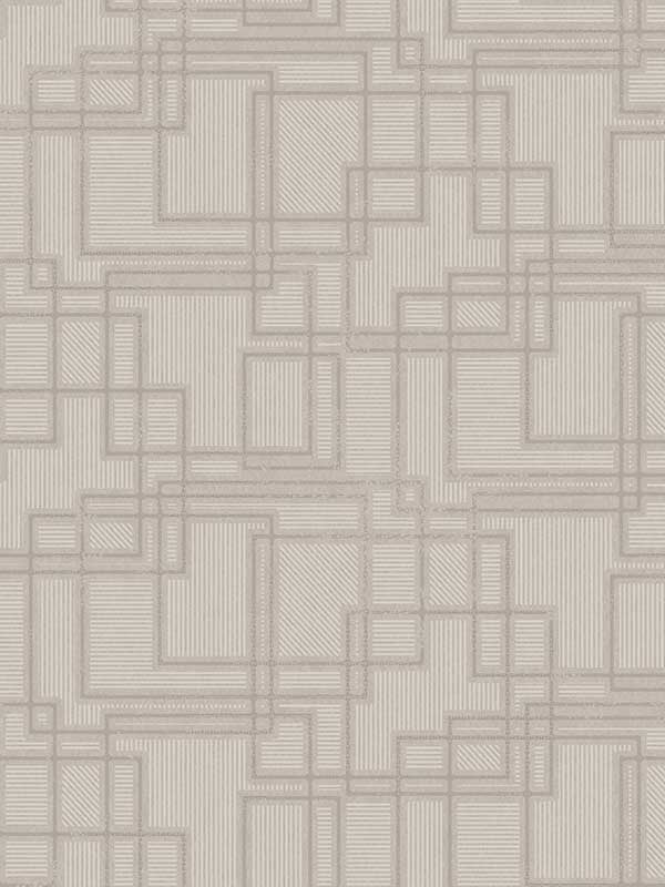 Bauhaus Cityscape wallpaper in laurent grey color - pattern number KTM1714 - by Seabrook in the Mondrian collection