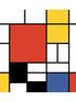 Composition mural in multicolored color - pattern number KTM1002M - by Seabrook in the Mondrian collection