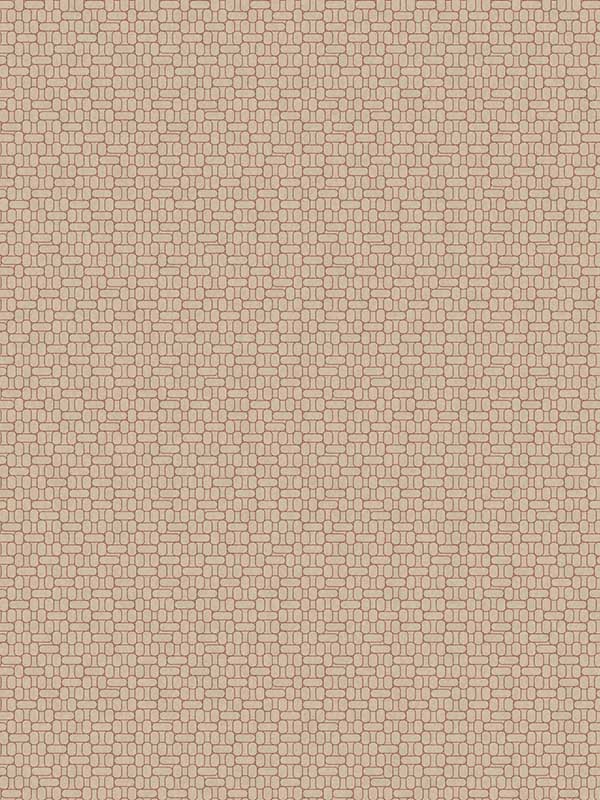 Capsule Geometric wallpaper in ivory and terra cotta color - pattern number KTM1623 - by Seabrook in the Mondrian collection