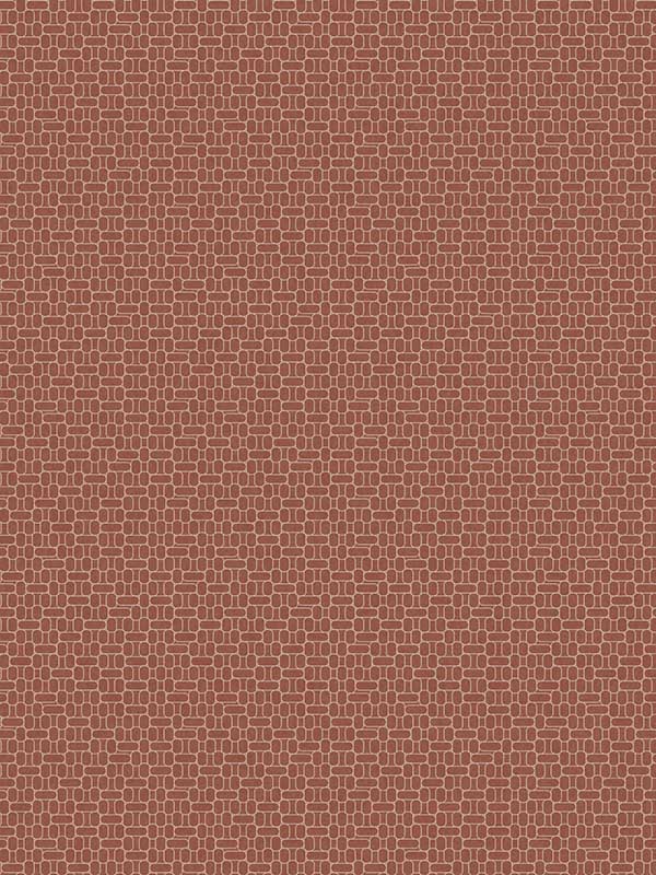 Capsule Geometric wallpaper in terra cotta color - pattern number KTM1628 - by Seabrook in the Mondrian collection
